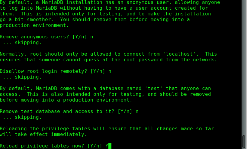 Instación segura de MariaDB en Ubuntu 20.04